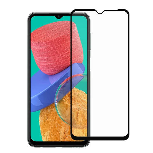 For Samsung Galaxy M33 5G (Global Version) Super Slim Black Edge Ultra Clear Wear-resistant AGC Glass Full Coverage Full Glue Tempered Glass Screen Protector - 1