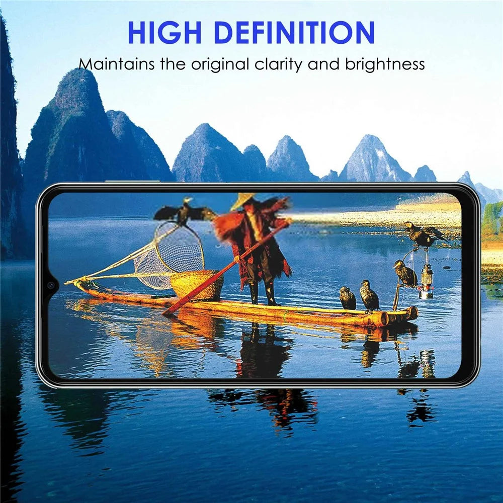 For Samsung Galaxy M33 5G (Global Version) Super Slim Black Edge Ultra Clear Wear-resistant AGC Glass Full Coverage Full Glue Tempered Glass Screen Protector - 4