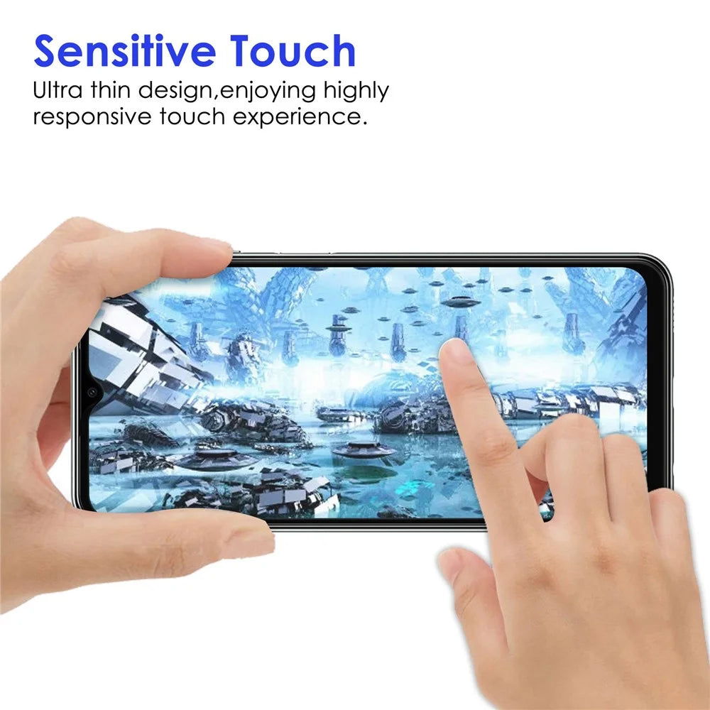 For Samsung Galaxy M33 5G (Global Version) Super Slim Black Edge Ultra Clear Wear-resistant AGC Glass Full Coverage Full Glue Tempered Glass Screen Protector - 6