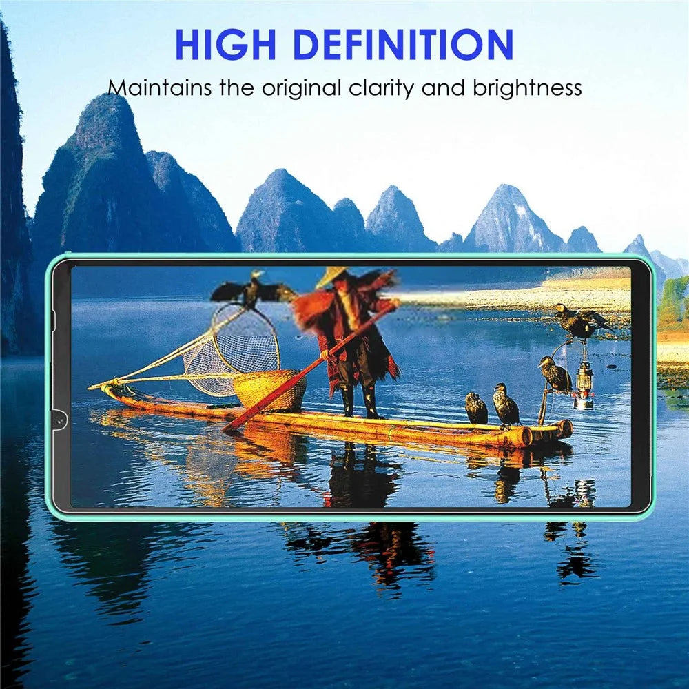 For Sony Xperia 10 IV Premium HD Clarity 2.5D Bursting-resistant Protector Anti-oil Tempered Glass Screen Film - 4