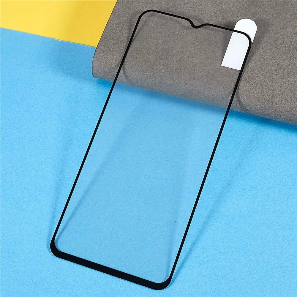 For Realme C35 Full Glue Mobile Phone Screen Protector Full Covering Anti-scratch Silk Printing Tempered Glass Film - 3