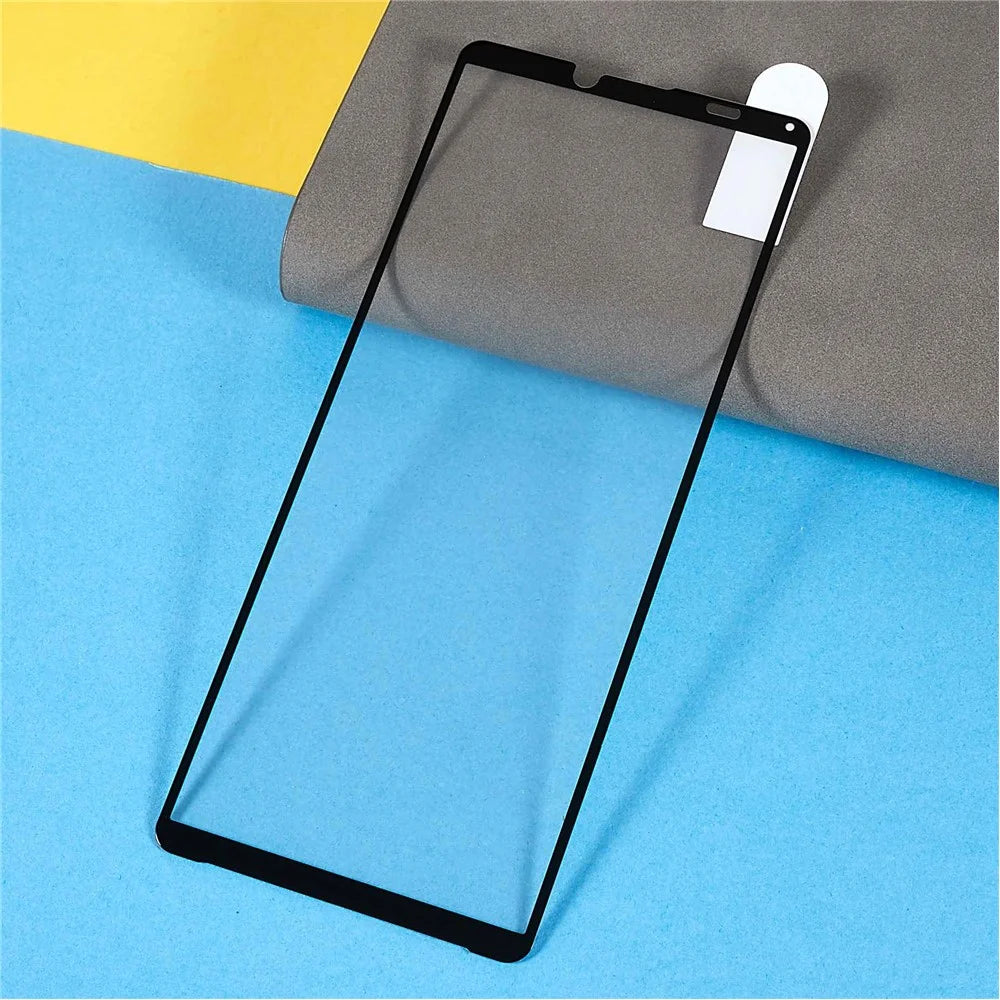 Phone Screen Film for Sony Xperia 10 IV, Full Covering Anti-dust Full Glue Silk Printing Tempered Glass Screen Protector - 3