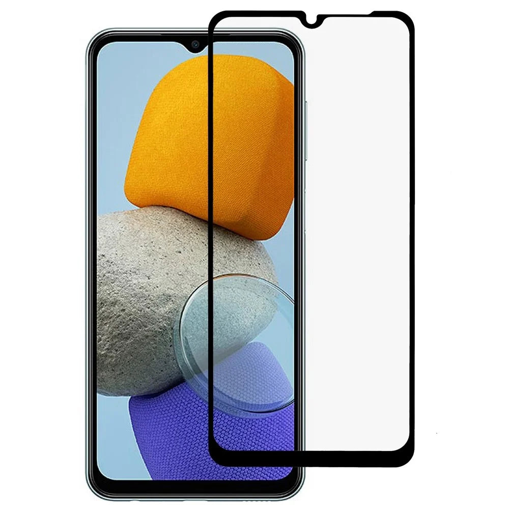 For Samsung Galaxy M23 5G/F23 5G HD Clear Silk Printing Tempered Glass Film Full Coverage Scratch Resistant Full Glue Screen Protector - 1