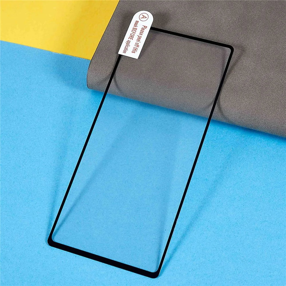 For Google Pixel 6a Full Glue Full Covering Bubble-free Phone Screen Protector Silk Printing Tempered Glass Film - 6