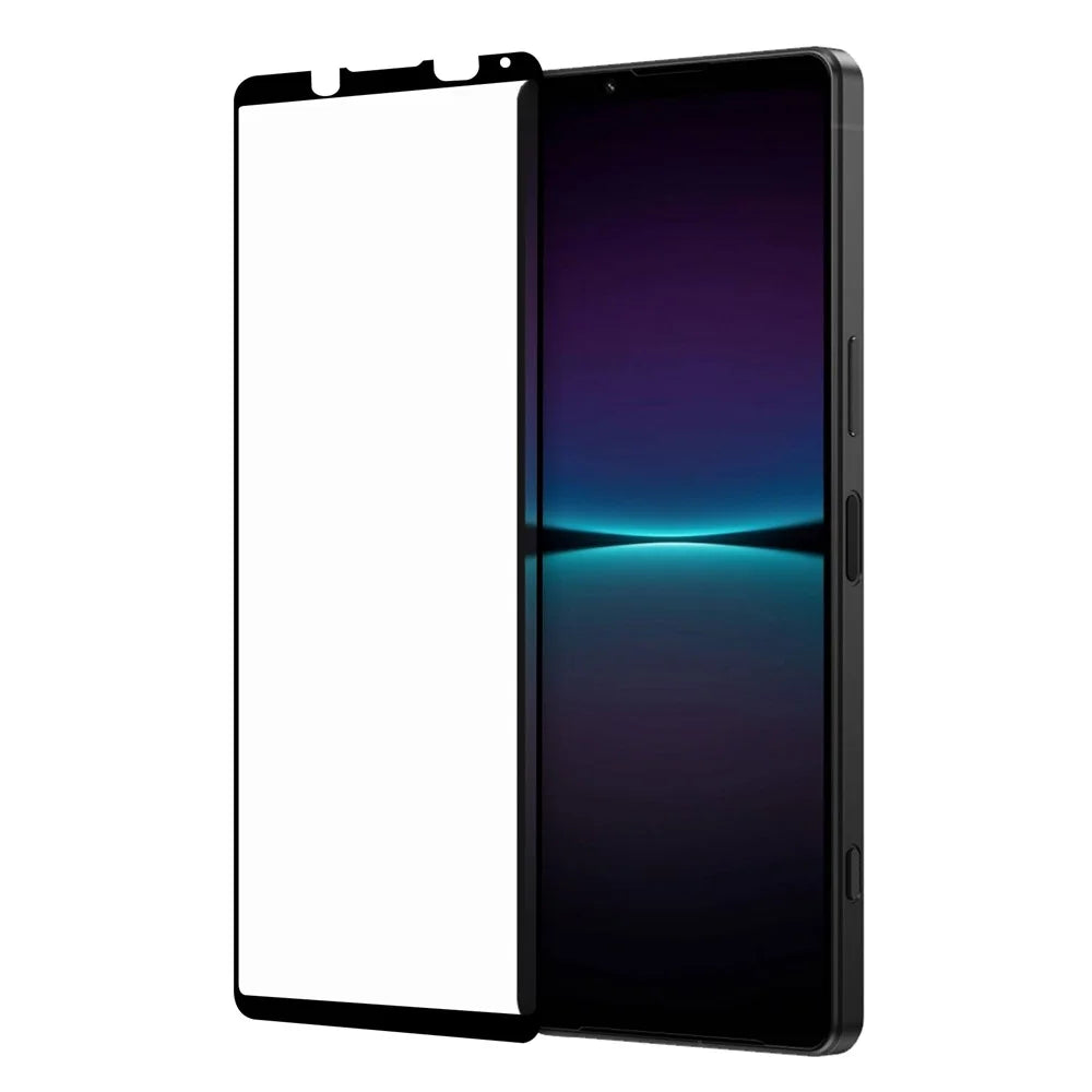 For Sony Xperia 1 IV AGC Tempered Glass Film Anti-explosion Black Edge Full Glue Full Screen Protector - 1