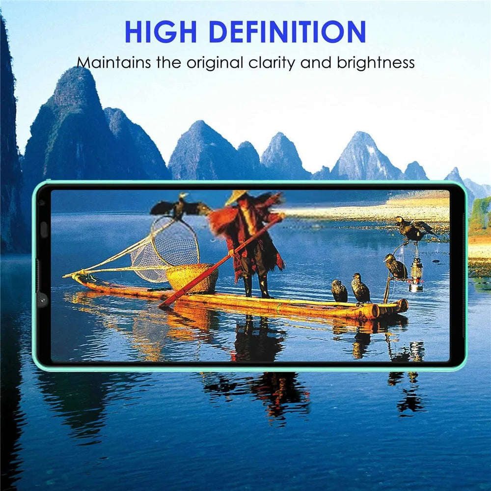 For Sony Xperia 1 IV AGC Tempered Glass Film Anti-explosion Black Edge Full Glue Full Screen Protector - 4