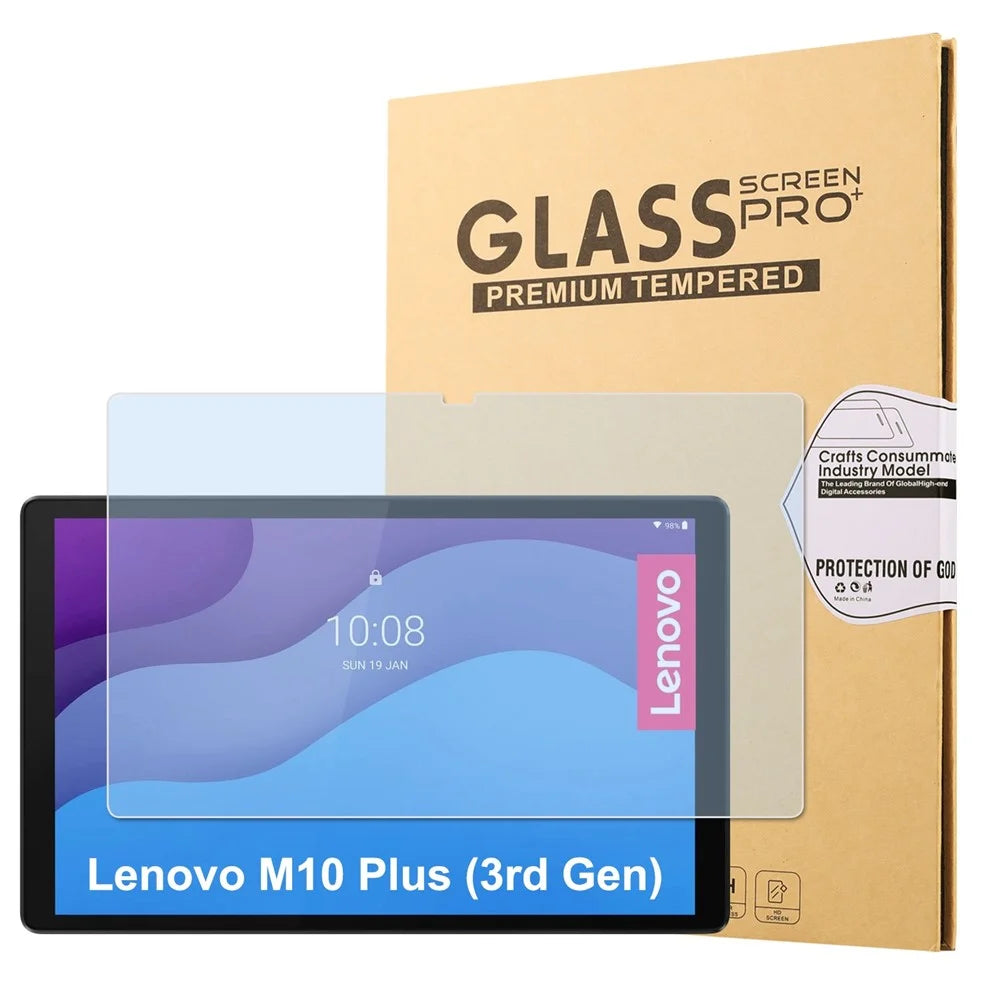 Anti-Blue-Ray Full Screen Protector for Lenovo Tab M10 Plus (3rd Gen) Tempered Glass Ultra Clear Screen Film - 1