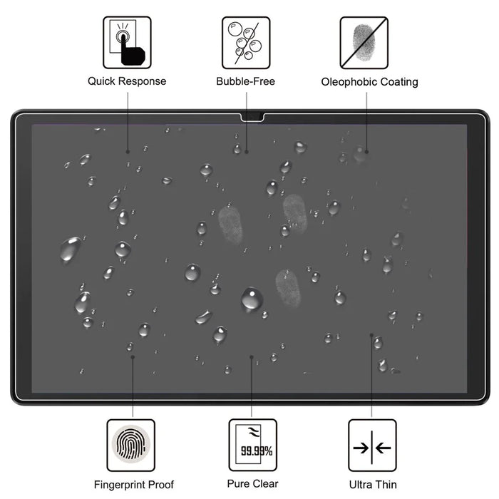 Anti-Blue-Ray Full Screen Protector for Lenovo Tab M10 Plus (3rd Gen) Tempered Glass Ultra Clear Screen Film - 2