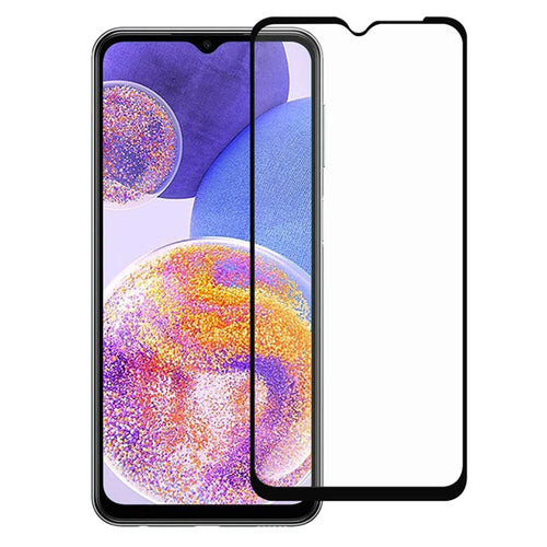 For Samsung Galaxy A23 5G (Global Version) / 4G Black Edge Screen Protector HD Clear Anti-Fingerprint Full Glue Full Screen Protection AGC Tempered Glass Film - 1