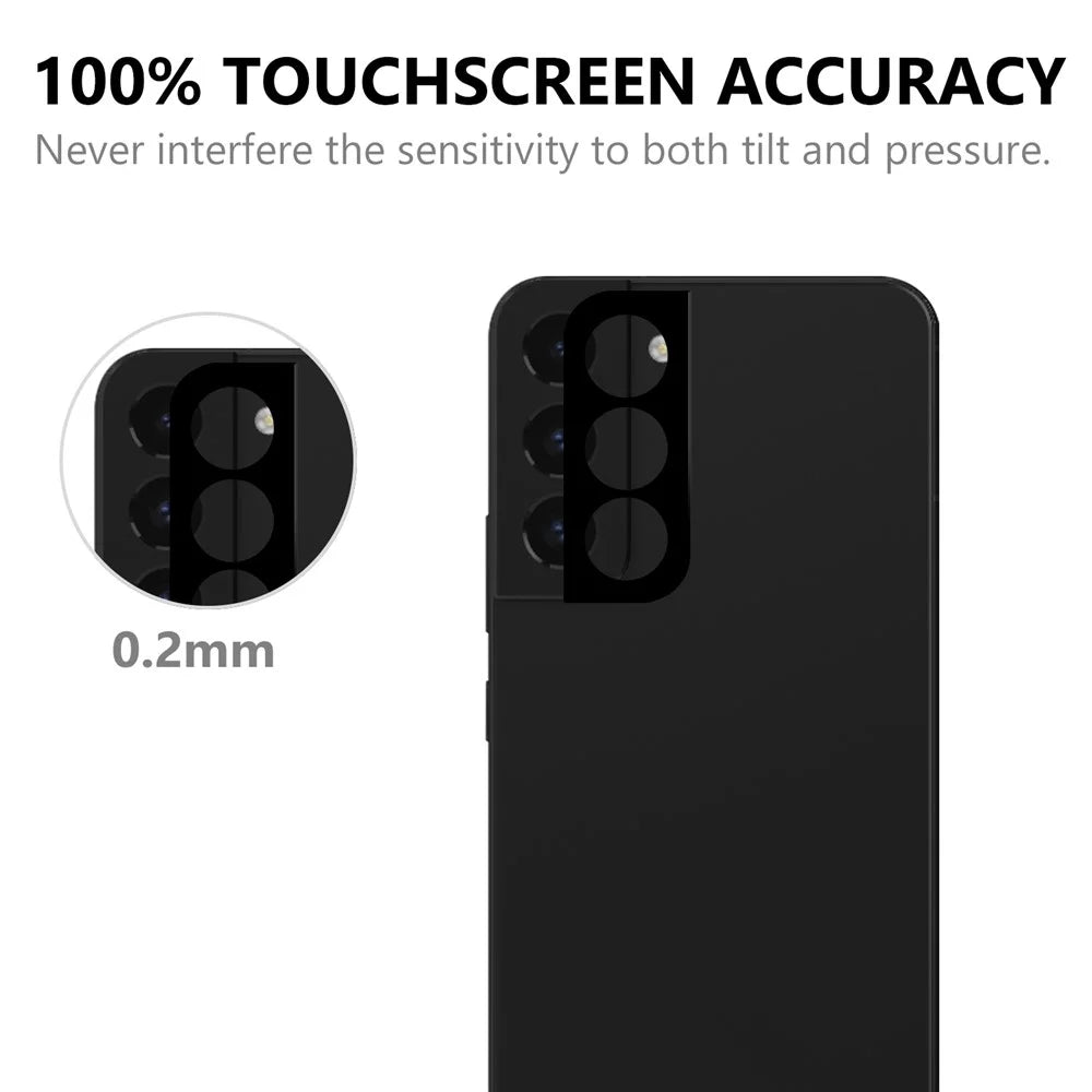 For Samsung Galaxy S22 5G HD Lens Camera Protector Scratch Resistant Touch Sensitive AGC Tempered Glass Camera Screen Cover Film - 5