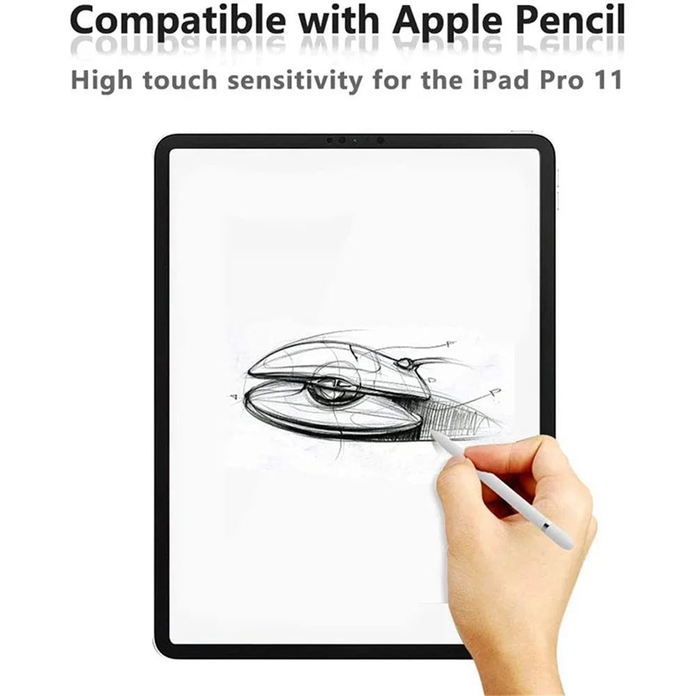 For iPad Pro 11 (2022) / (2022) / (2021) / (2020) / (2018) Anti-blue-ray Anti-glare Full Screen Protector Fingerprint-free Tempered Glass Film - 5