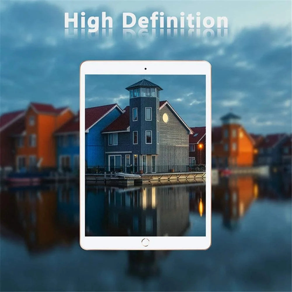 For iPad 10.2 (2021)/(2020)/(2019) Anti-blue-ray Eyestrain Reducing Tempered Glass Film HD Clear Full Coverage Screen Protector - 7