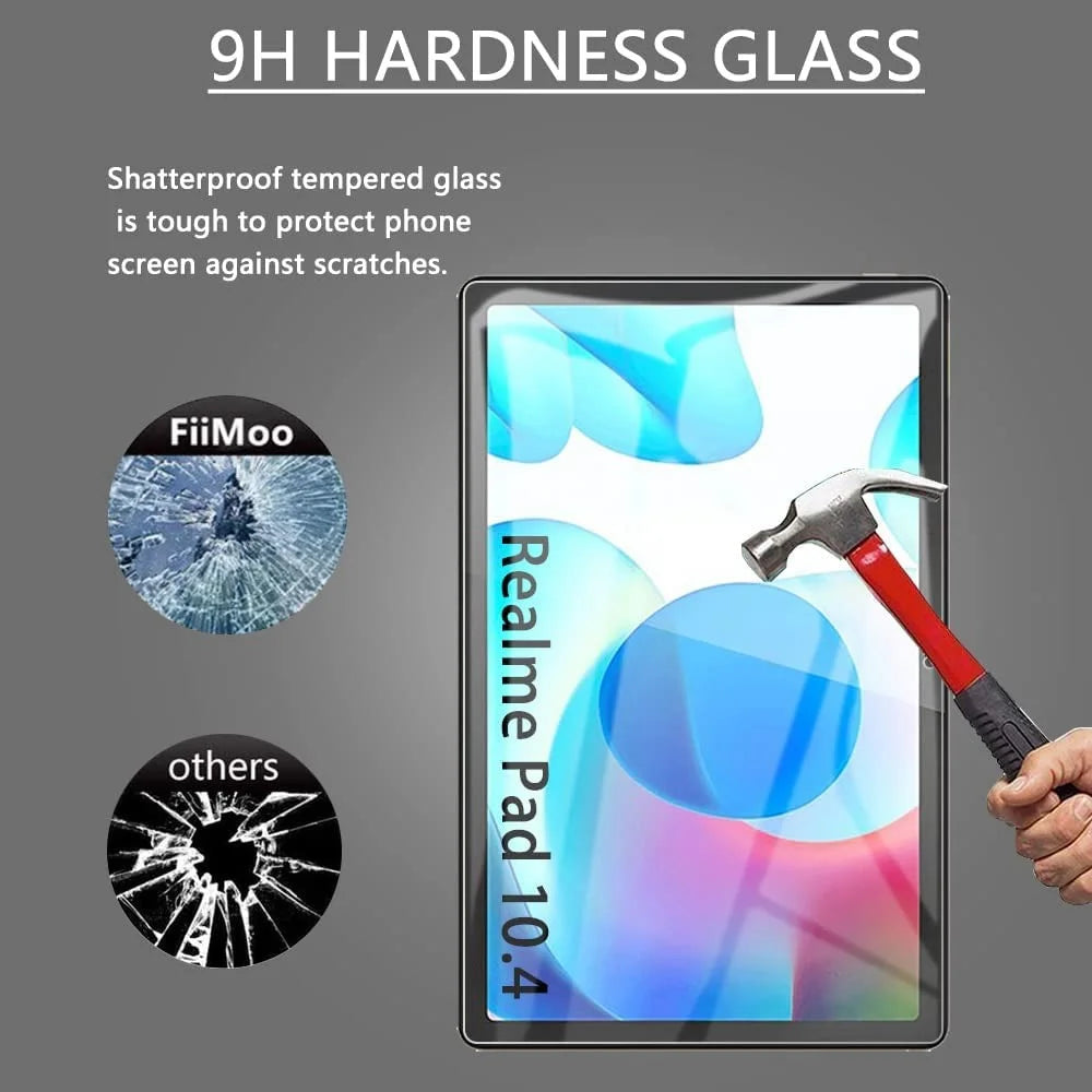 For Realme Pad 10.4 inch HD Full Screen 9H Hardness Ultra-slim Wear-resistant Straight Edges Tempered Glass Film - 5