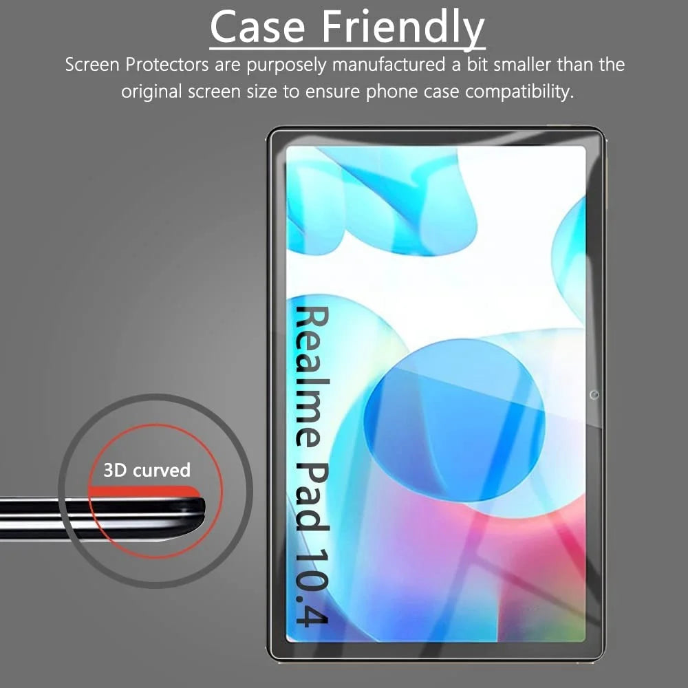 For Realme Pad 10.4 inch HD Full Screen 9H Hardness Ultra-slim Wear-resistant Straight Edges Tempered Glass Film - 6