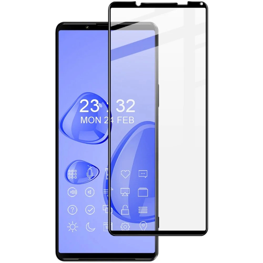 IMAK Pro+ Series Screen Protector for Sony Xperia 10 IV Clear 9H Tempered Glass Screen Protector Explosion-proof Full Coverage Full Glue Guard Film - 1