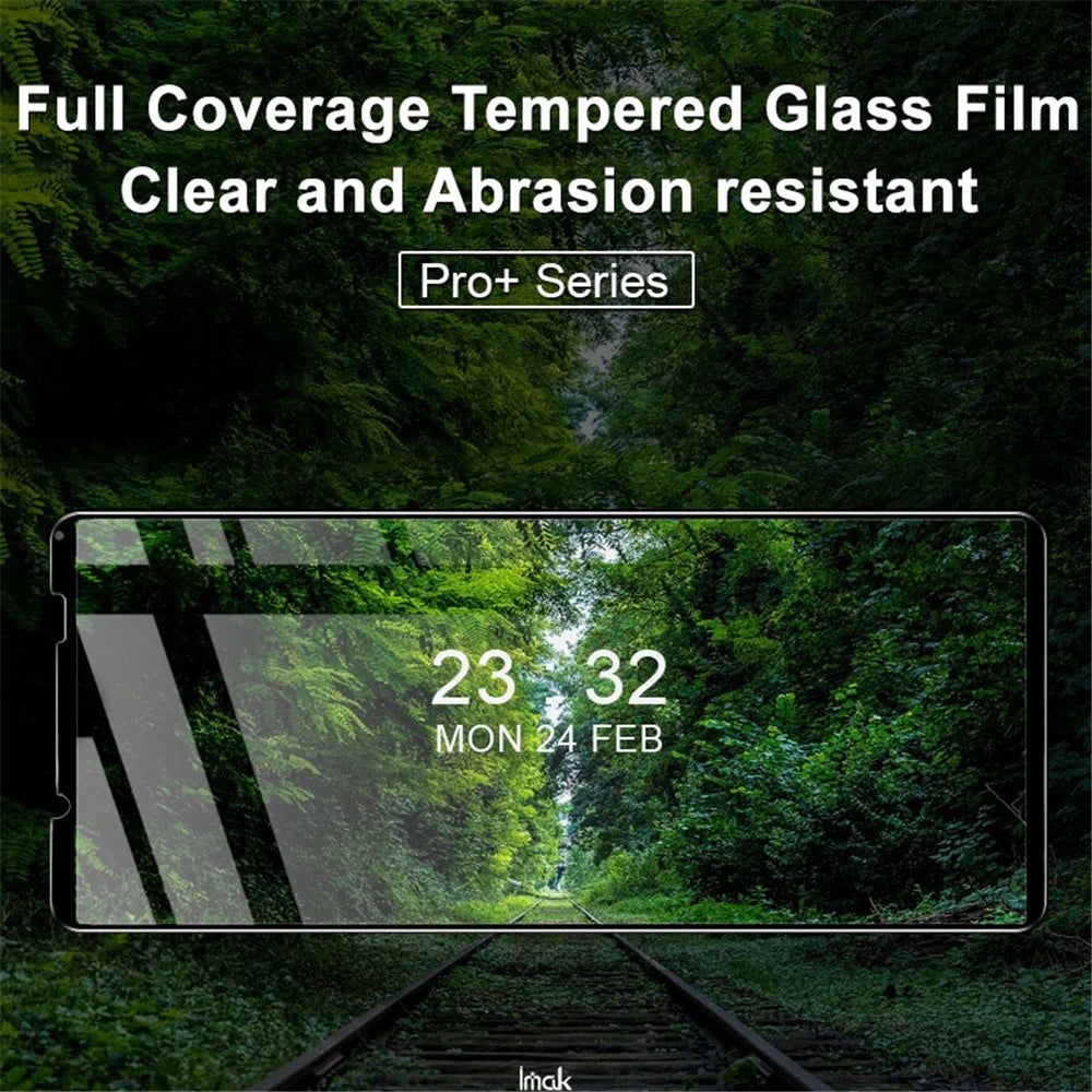 IMAK Pro+ Series Screen Protector for Sony Xperia 10 IV Clear 9H Tempered Glass Screen Protector Explosion-proof Full Coverage Full Glue Guard Film - 4