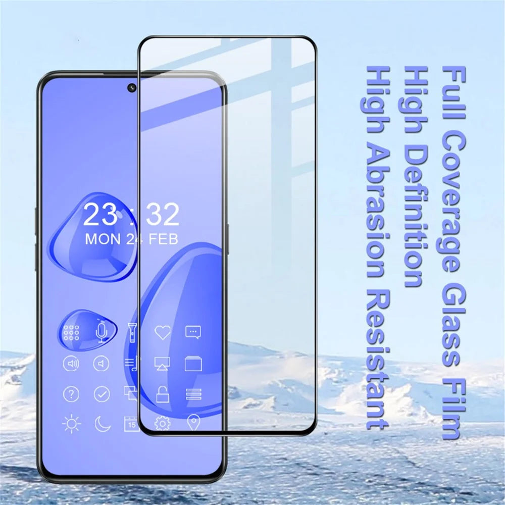 IMAK Pro+ Series Screen Protector for Realme GT Neo3 9H Tempered Glass Screen Protector Explosion-proof Full Coverage Full Glue Scratch Resistant Guard Film - 4