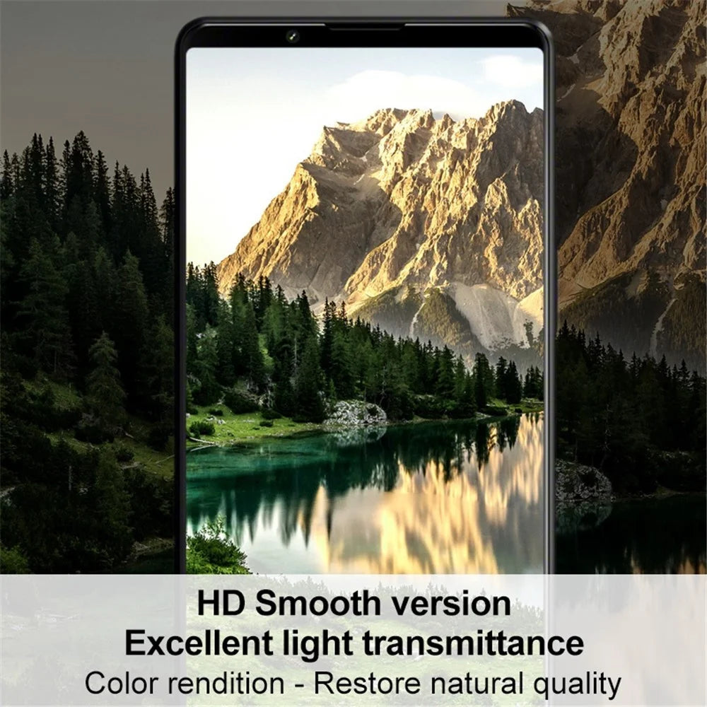 IMAK for Sony Xperia 1 IV 2Pcs/Set Hydrogel Film III Screen Protector Full Coverage Protection Transparent Flexible TPU Anti-fingerprint Hydrogel Film - 5