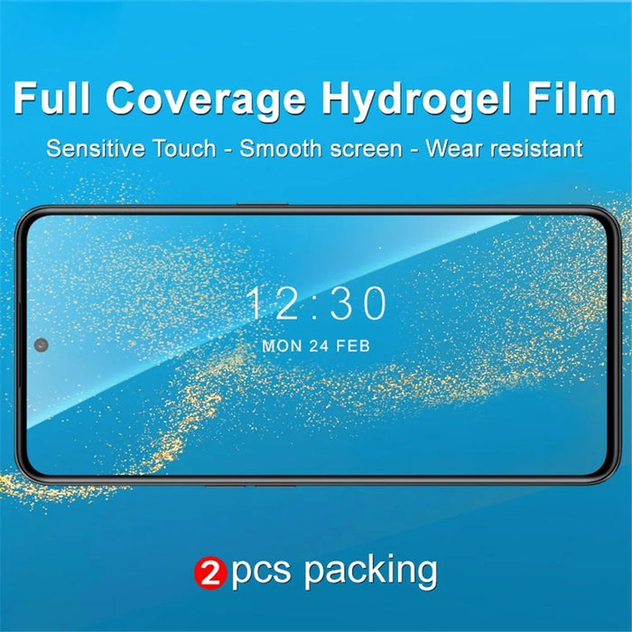 IMAK for OnePlus Ace/10R 5G 2Pcs/Set Hydrogel Film III Smooth Screen Protector Full Coverage Protection Transparent Flexible TPU Hydrogel Film - 3