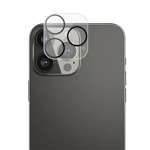 MOCOLO for iPhone 14 Pro Max 6.7 inch Silk Printing Camera Lens Screen Protector Clear Tempered Glass 9H Hardness Anti-explosion Film with Black Night Circle - 1