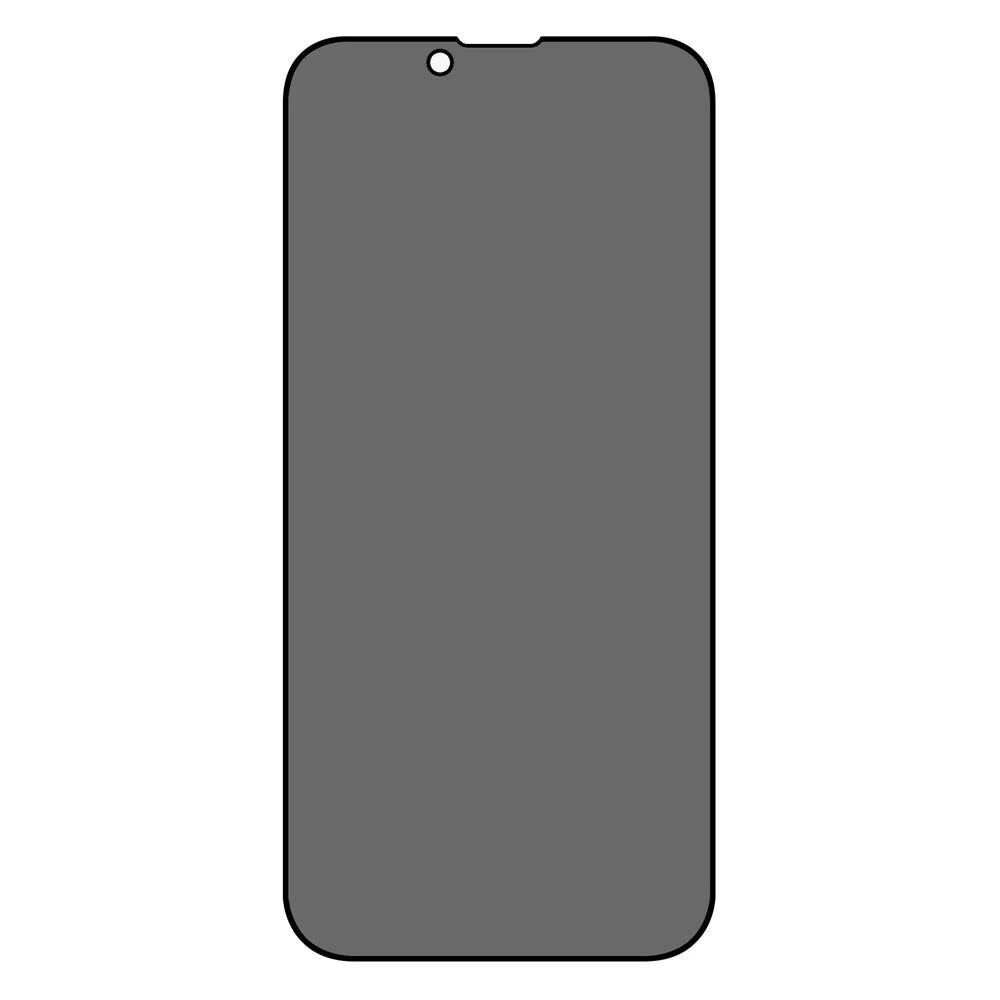 For iPhone 14 6.1 inch Wear-resistant Full Screen Coverage Anti-spy Silk Printing Tempered Glass Screen Guard Film (Side Glue) - 1