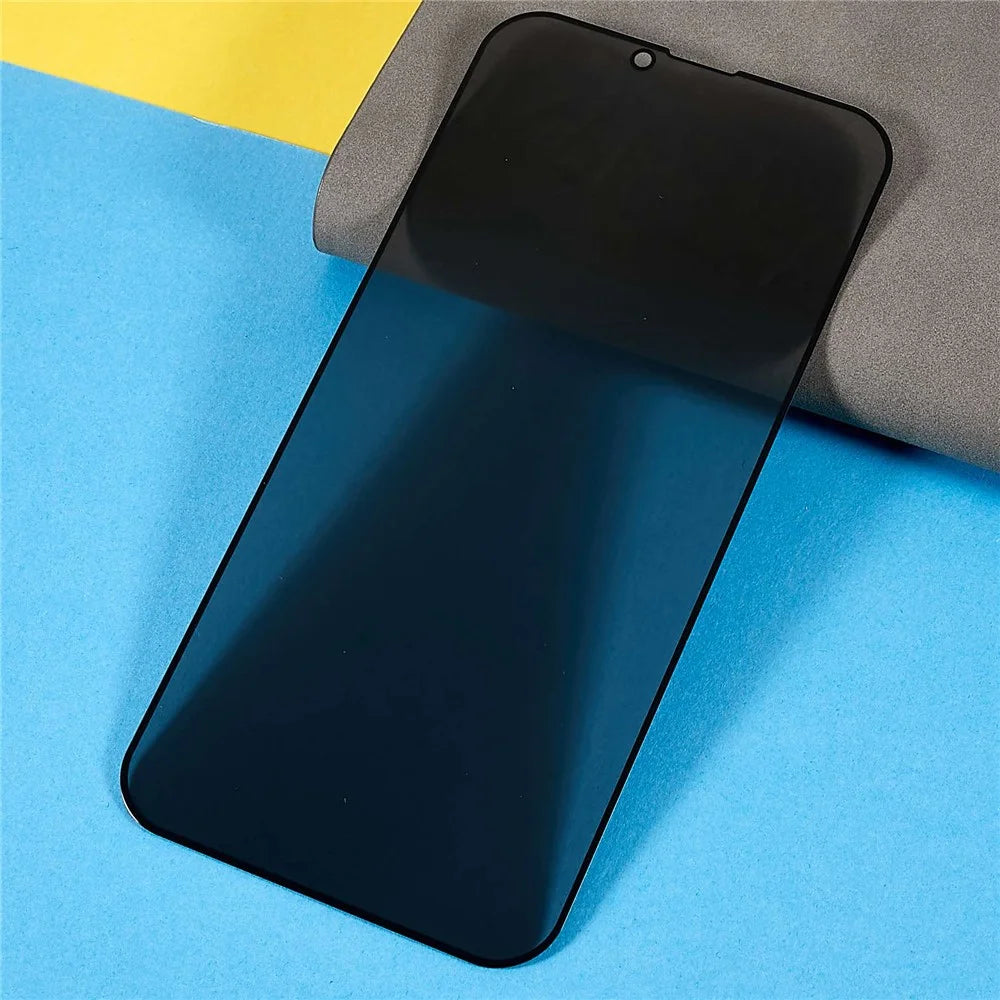 For iPhone 14 6.1 inch Wear-resistant Full Screen Coverage Anti-spy Silk Printing Tempered Glass Screen Guard Film (Side Glue) - 3