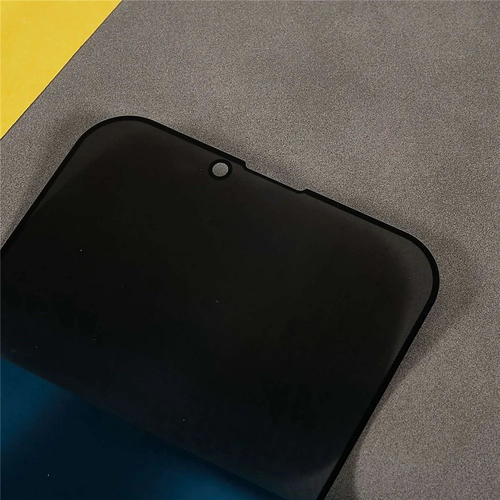 For iPhone 14 6.1 inch Wear-resistant Full Screen Coverage Anti-spy Silk Printing Tempered Glass Screen Guard Film (Side Glue) - 4
