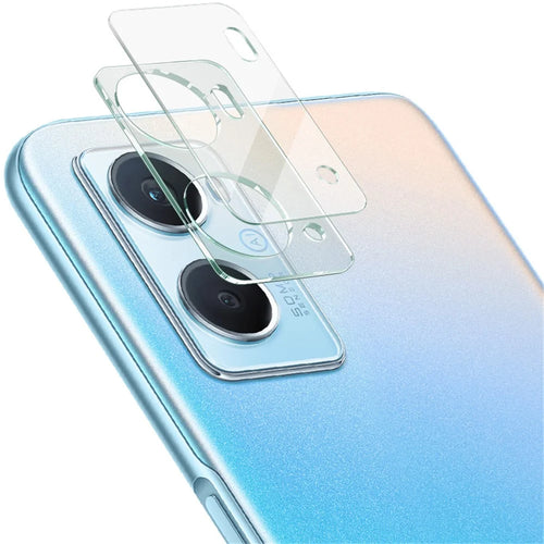 IMAK for Oppo A96 4G Oil-resistant Tempered Glass HD Camera Lens Film + Acrylic Lens Cap - 1