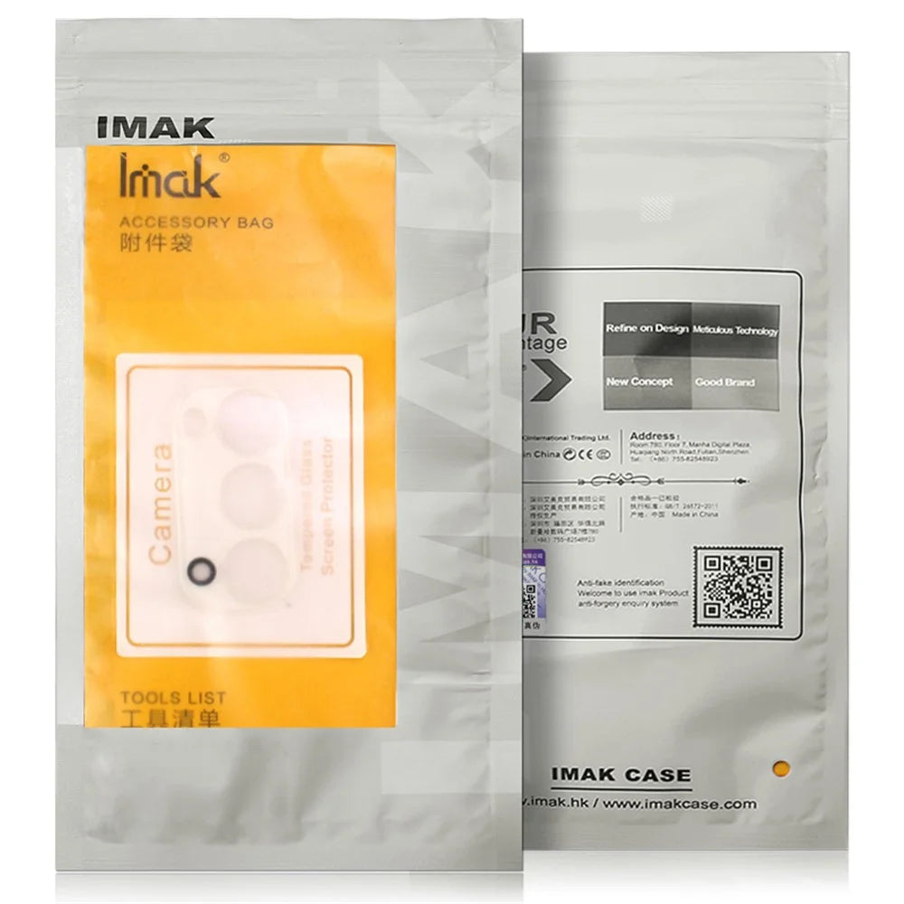 IMAK for Oppo A96 4G Oil-resistant Tempered Glass HD Camera Lens Film + Acrylic Lens Cap - 6