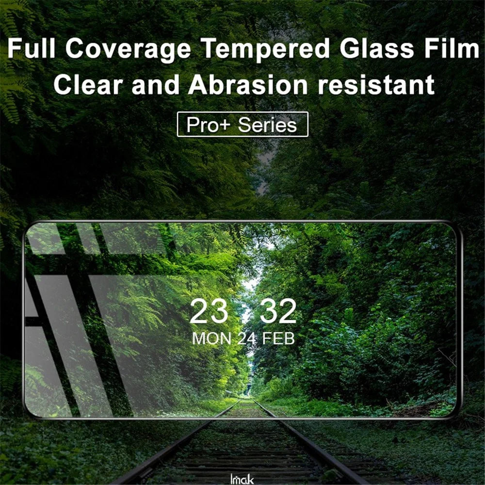 IMAK Pro+ Series for Oppo Reno7 4G / 5G (Global) / F21 Pro 4G / 5G / Reno8 4G Tempered Glass Screen Protector Complete Covering Full Glue Anti-Scratch Clear Touch Film - 3