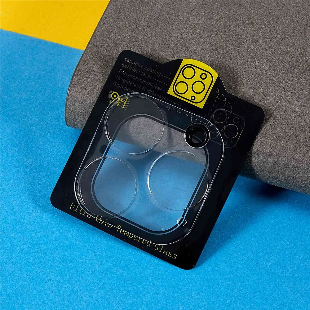 For iPhone 14 Pro Max 6.7 inch Full Coverage Camera Lens Protector Tempered Glass Tough Lens Film Ultra Thin Camera Lens Cover - Transparent - 2