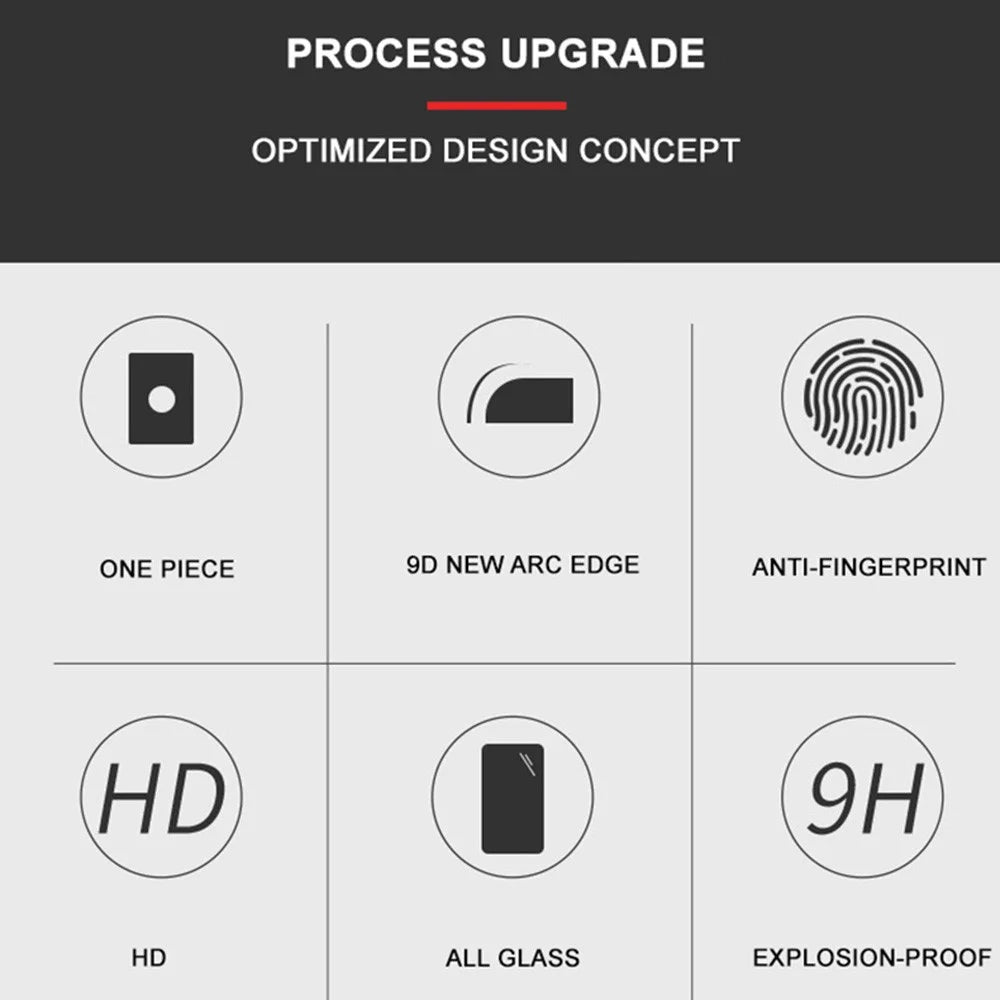 MOCOLO Full Glue Silk Printing Full Screen Protector for Sony Xperia 10 IV, Anti-Explosion Secondary Hardening Ultra Clear Tempered Glass Film - Black - 6