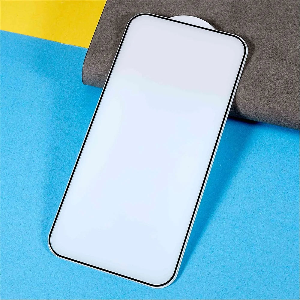 RURIHAI Secondary Hardening 0.26mm Thick Full Screen Protector for iPhone 14 Pro 6.1 inch, Full Glue Ultra Clear Anti-explosion High Aluminum-silicon Glass Film - 3