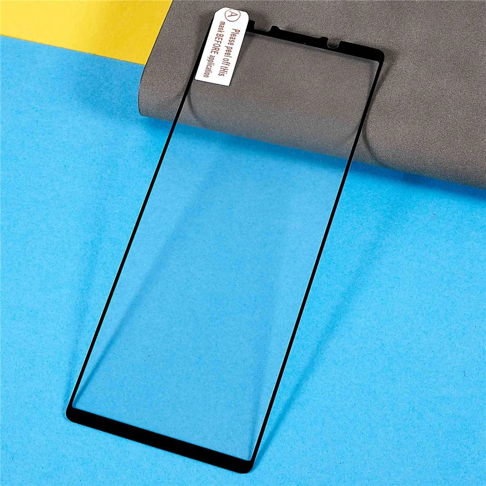 For Sony Xperia 1 IV Silk Printing Full Covering Anti-scratch Full Glue Tempered Glass Phone Screen Film - 6