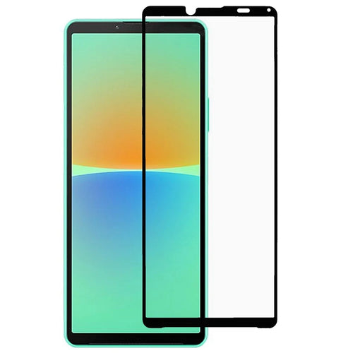 For Sony Xperia 10 IV Full Covering Anti-scratch Full Glue Cell Phone Screen Protector Silk Printing Tempered Glass Film - 1