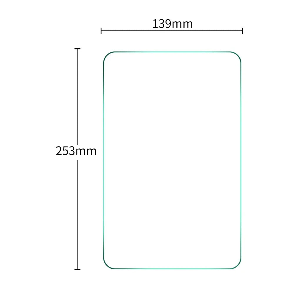 HAT PRINCE 10-inch Tablet 0.3mm Full Glue Ultra Clear Screen Protector Fingerprint-free Tempered Glass Film, 253x139mm - 2