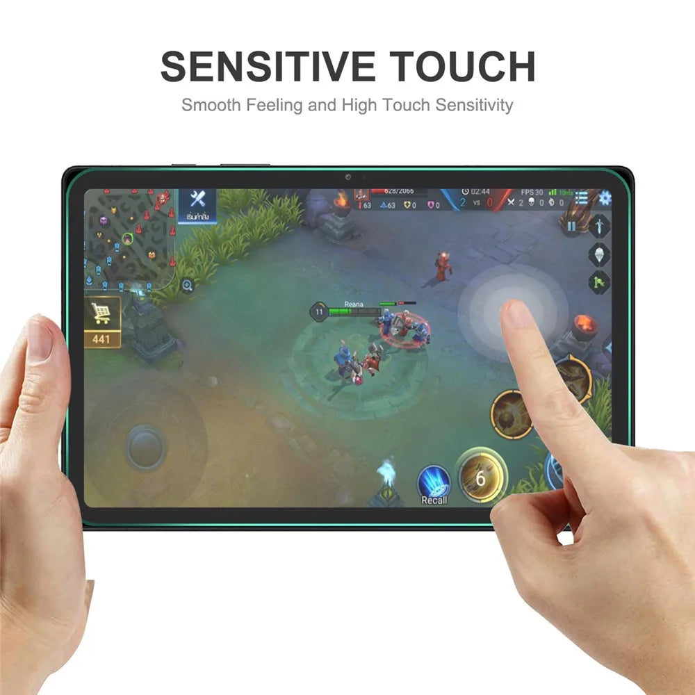 HAT PRINCE 10-inch Tablet 0.3mm Full Glue Ultra Clear Screen Protector Fingerprint-free Tempered Glass Film, 253x139mm - 4