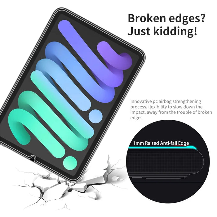 HAT PRINCE 2Pcs / Pack Full Glue Screen Protector for iPad mini (2024) / mini (2021), Ultra Clear Full Coverage Shockproof Airbag Tempered Glass Film - 2