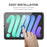 HAT PRINCE 2Pcs / Pack Full Glue Screen Protector for iPad mini (2024) / mini (2021), Ultra Clear Full Coverage Shockproof Airbag Tempered Glass Film - 6