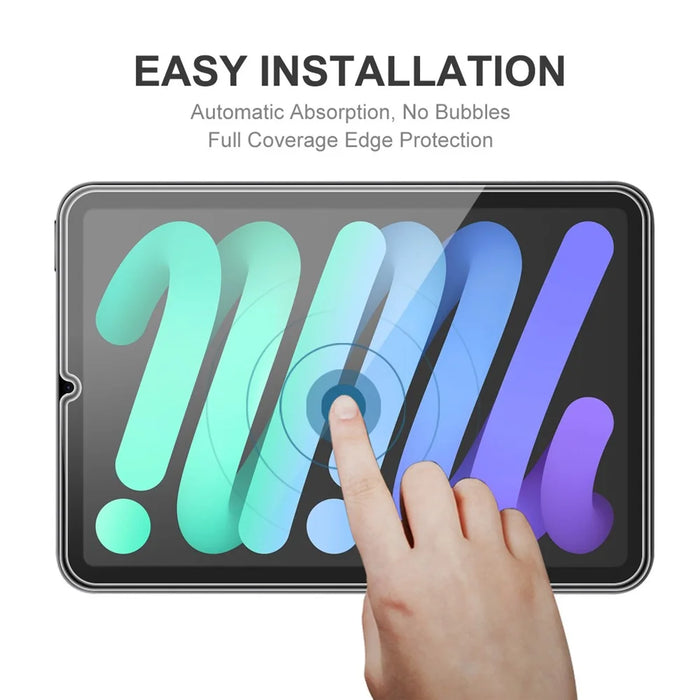 HAT PRINCE 2Pcs / Pack Full Glue Screen Protector for iPad mini (2024) / mini (2021), Ultra Clear Full Coverage Shockproof Airbag Tempered Glass Film - 6