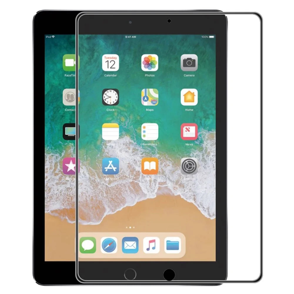 HAT PRINCE For iPad 9.7-inch (2018)/(2017)/iPad Air 2/(2013) Full Glue Full Size Airbag Tempered Glass Fingerprint-free Screen Protector - 1