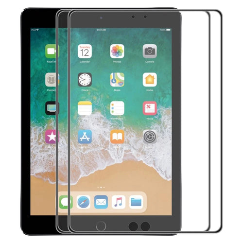 HAT PRINCE 2Pcs/Pack for iPad 9.7-inch (2018)/(2017)/iPad Air 2/(2013) Anti-drop Airbag Full Glue Tempered Glass Film Full Screen Protector - 1