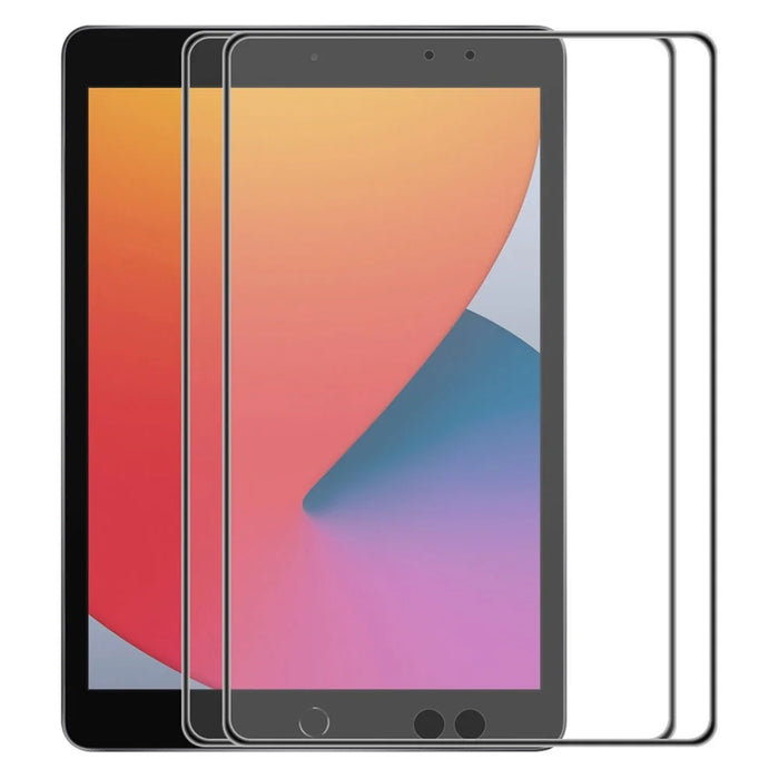 HAT PRINCE 2Pcs/Pack for iPad 10.2 (2021)/(2020)/(2019) Full Glue Tempered Glass Anti-explosion Drop-proof Airbag Full Screen Protector - 1