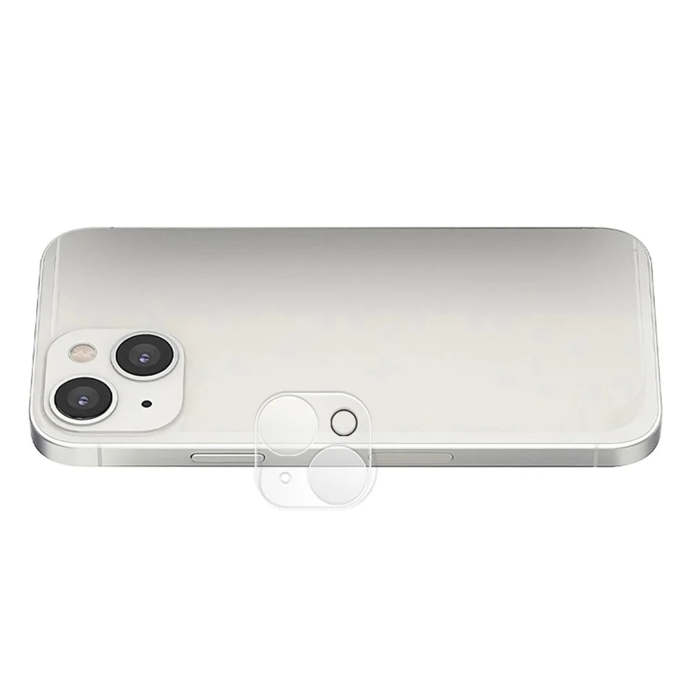 MOCOLO for iPhone 14 6.1 inch Silk Printing 9H Wear-resistant Waterproof Tempered Glass Back Camera Lens Protector - Transparent - 2