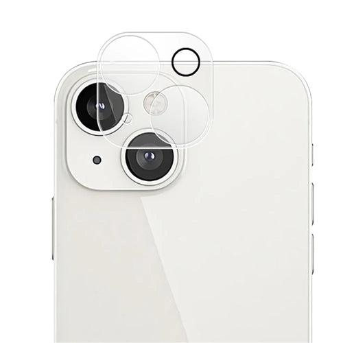 MOCOLO for iPhone 14 Plus 6.7 inch Anti-scratch Silk Printing 9H Explosion-proof Tempered Glass Back Camera Lens Protector - Transparent - 1