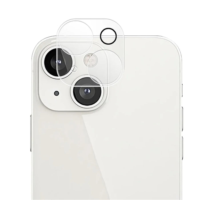 MOCOLO for iPhone 14 Plus 6.7 inch Anti-scratch Silk Printing 9H Explosion-proof Tempered Glass Back Camera Lens Protector - Transparent - 1