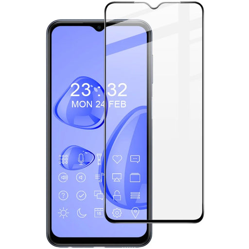IMAK Pro+ Series for Samsung Galaxy M33 5G (Global Version) Screen Protector Full Coverage Full Glue Scratch Resistant Clear 9H Protection Tempered Glass Film - 1