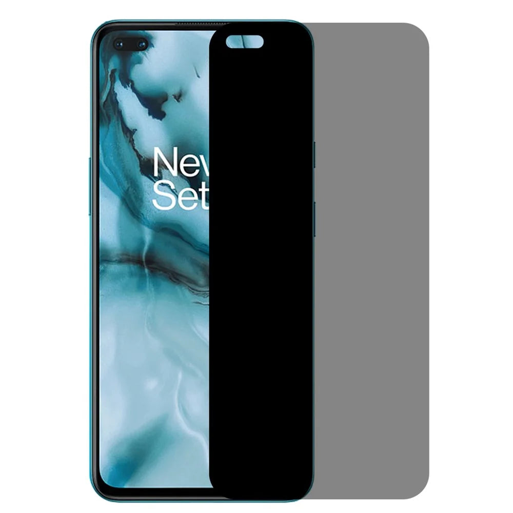 Silk Printing Anti-spy Tempered Glass Film for OnePlus Nord, Full Glue Full Screen Protector - 1