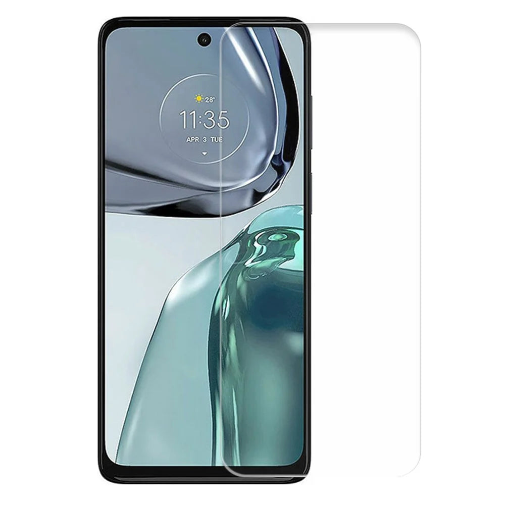 For Motorola Moto G62 5G Tempered Glass Smooth Screen Protector 0.3mm Arc Edge Anti-wear HD Clear Film Guard - 1