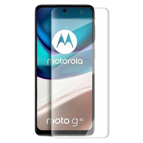 For Motorola Moto G42 4G High Transparency Tempered Glass Screen Protector 0.3mm Arc Edge Anti-oil Film Guard - 1